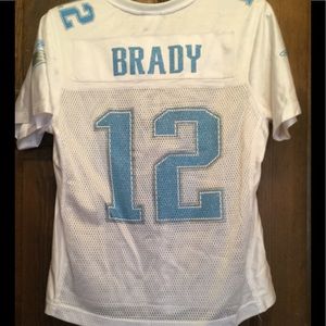 Tom Brady New England Patriots Sparkle Blue  top